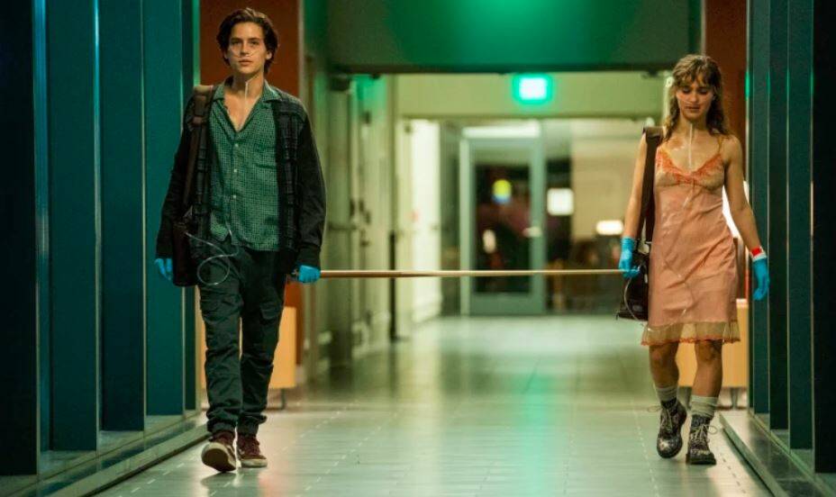 Don't touch: Haley Lu Richardson and Cole Sprouse star in tearjerker Five Feet Apart. Photo: Roadshow