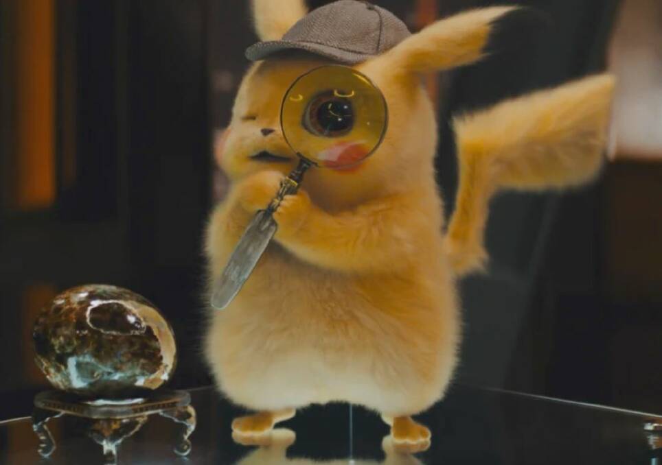 Cute and fluffy: Ryan Reynolds voices Pikachu, a hard-boiled police detective, in Pokemon: Detective Pikachu. Now showing at Fays Twin Cinema Taree. Photo Sydney Morning Herald.