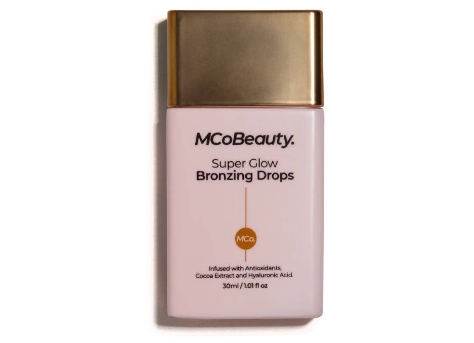 MCoBeauty's Super Glow Bronzing Drops - a dupe for the more expensive Drunk Elephant's D-Bronzi. Picture supplied