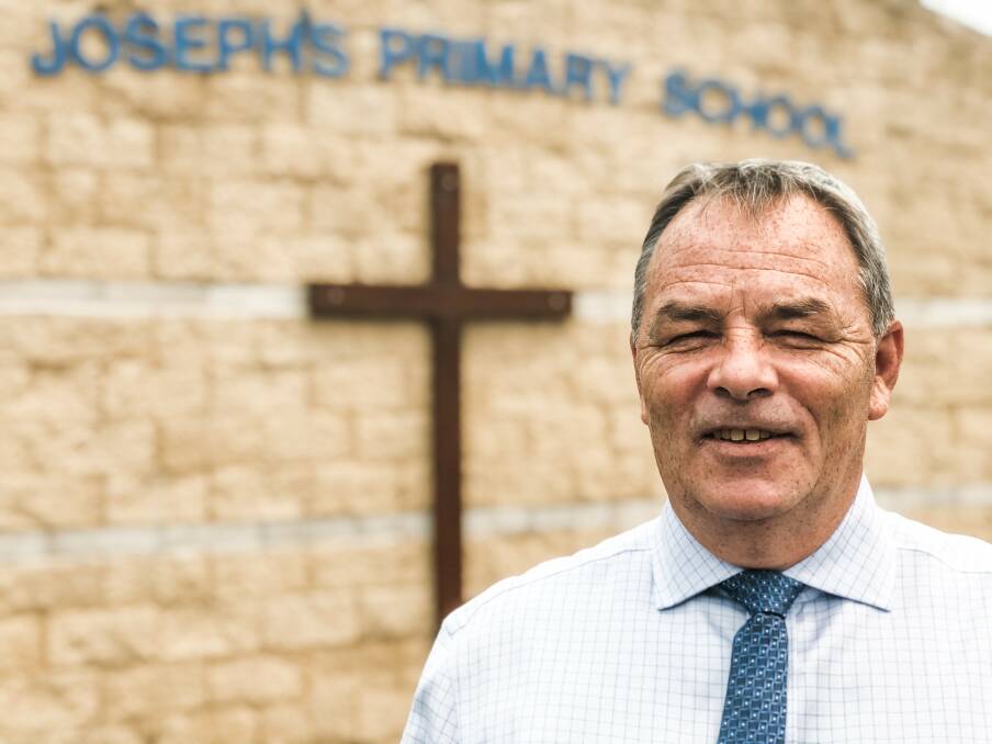 "What is most important to me is that I respect all the work that's been done before me," says new St Joseph's Primary School principal, Frank Jones. Photo: Ainslee Dennis.