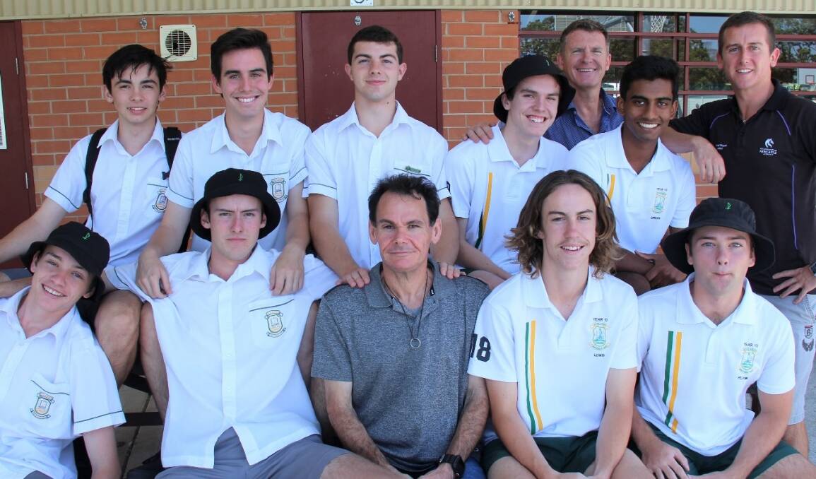 A few of the St Clare's High School "Mo' Grow" team at the beginning of "Movember": Back row from left is Raphael Paturzo, Joel Collison, Jack Acheson, Joshua Chalmers, Phillip Chalmers, Senura Senanayake and Todd Curtis. Front row from left is Andrew Jennison, Christopher Taylor, Jeremy Hobbes, Lewis Bramble and Flynn Sutton.