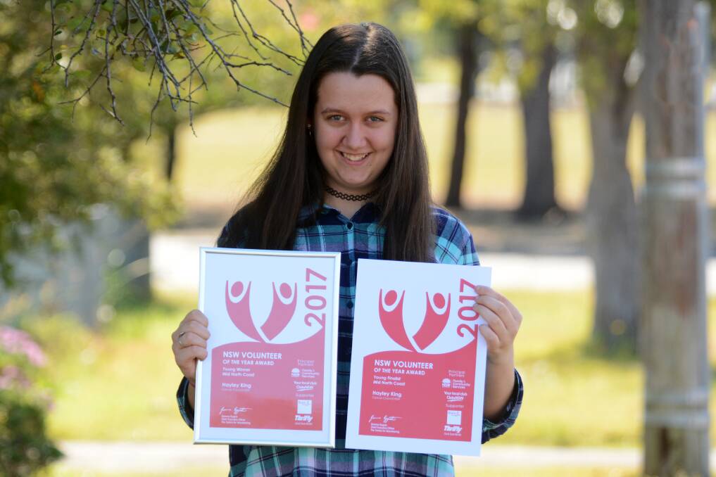 Hayley King's "dedication and hard work" over two years supporting Manning Valley Relay for Life events is now celebrated by The Centre for Volunteering as it awarded her the title of Youth Volunteer of the Year.