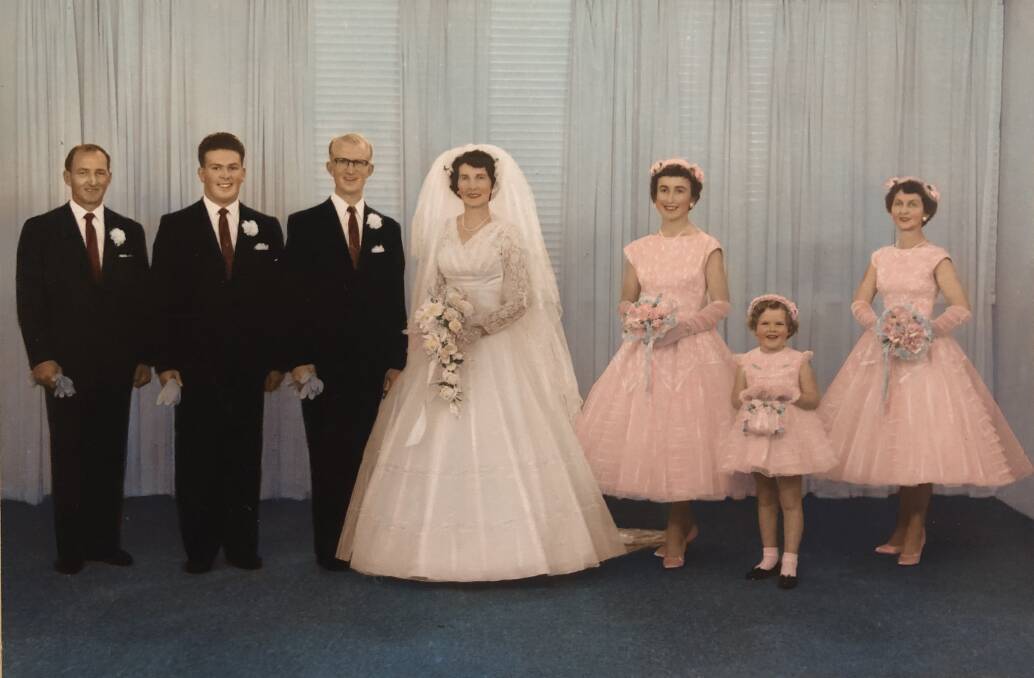 Rita made her dress and the bridesmaid's dresses for her wedding to Jack Stone.