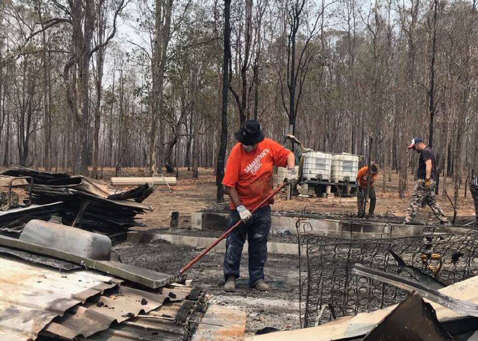 Samaritan's Purse volunteers have been working in fire-affected communities on the Mid North Coast since October 17. Photo: Samaritan's Purse.