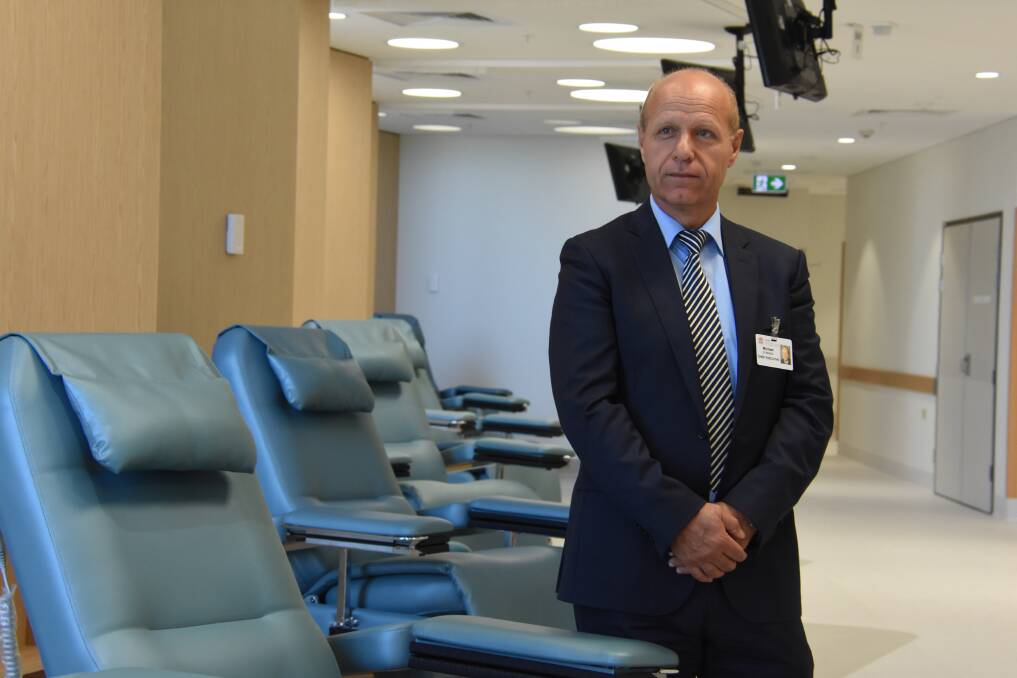 Planning: Hunter New England Health chief executive officer Michael DiRienzo is working to finalise plans for the relocation of services as part of the Manning Hospital redevelopment.