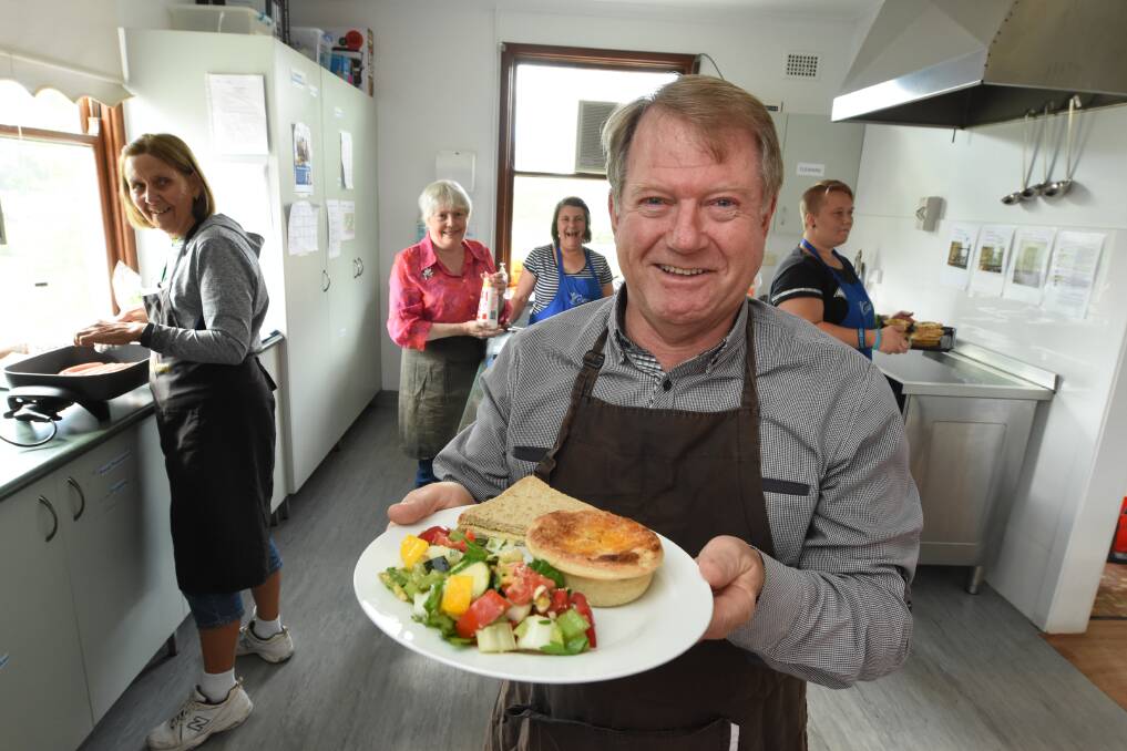 Kitchen kindness: Taree Community Kitchen volunteer Shaun Higgins says “everyone needs to give something to the community” and urges people to consider volunteer work at the kitchen. Photo: Scott Calvin.