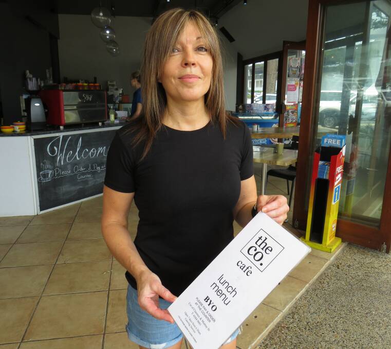 Quiet times: Barista Sharon Phillipson at the Co Cafe in Port Macquarie. 