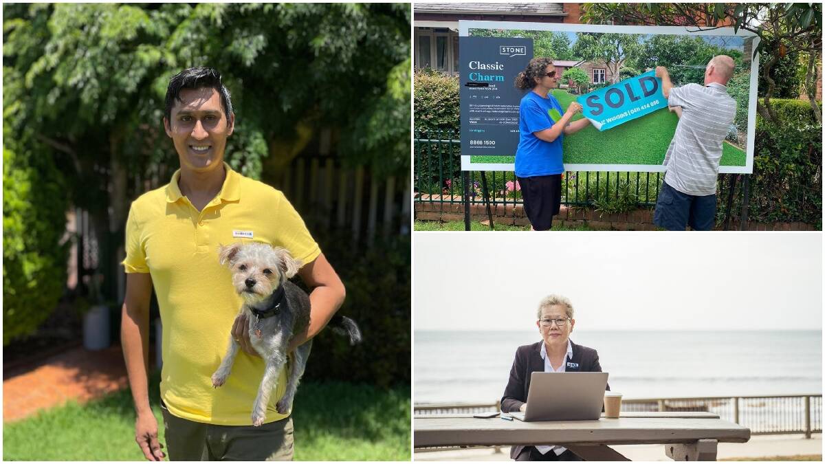 Port Macquarie resident Ankit Gupta bought a house in 2021, Sydneysiders Bobbie Bory and Chris Ward plan to buy a house in Port Macquarie and Port Macquarie real estate agent Alice Wong. 