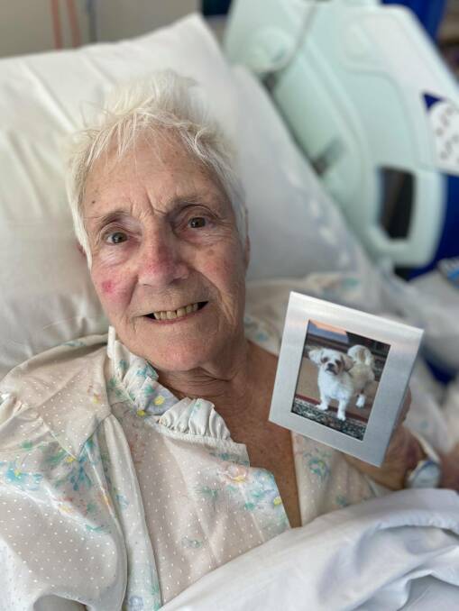 Best mates: Maureen, 85, recuperates in hospital thanks to the efforts of her heroic pooch Charlie.