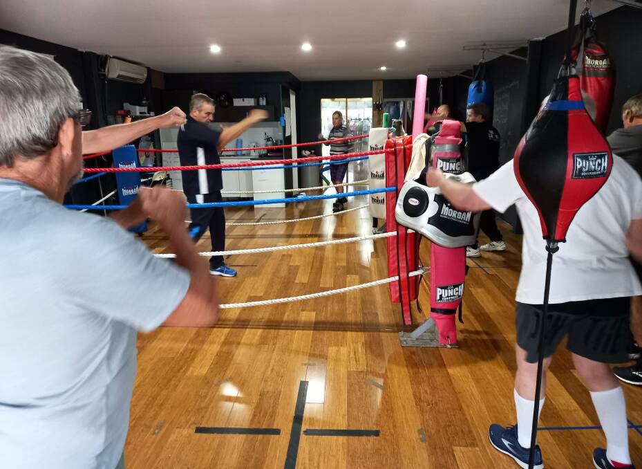 Dean Groth hosting one of his Boxing for Parkinson's classes.