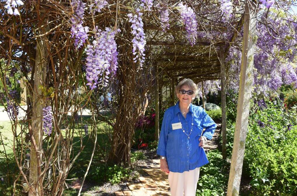 Vale: Densey Clyne in her beautiful gardens at Redbank.