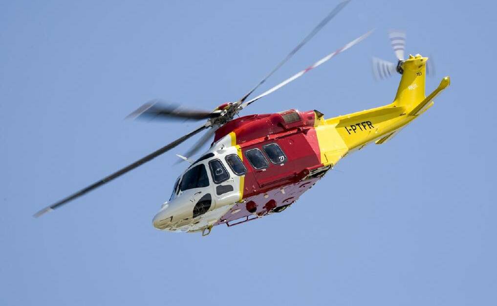 The younger brother was airlifted by Westpac Rescue Helicopter to Coffs Harbour Base Hospital.