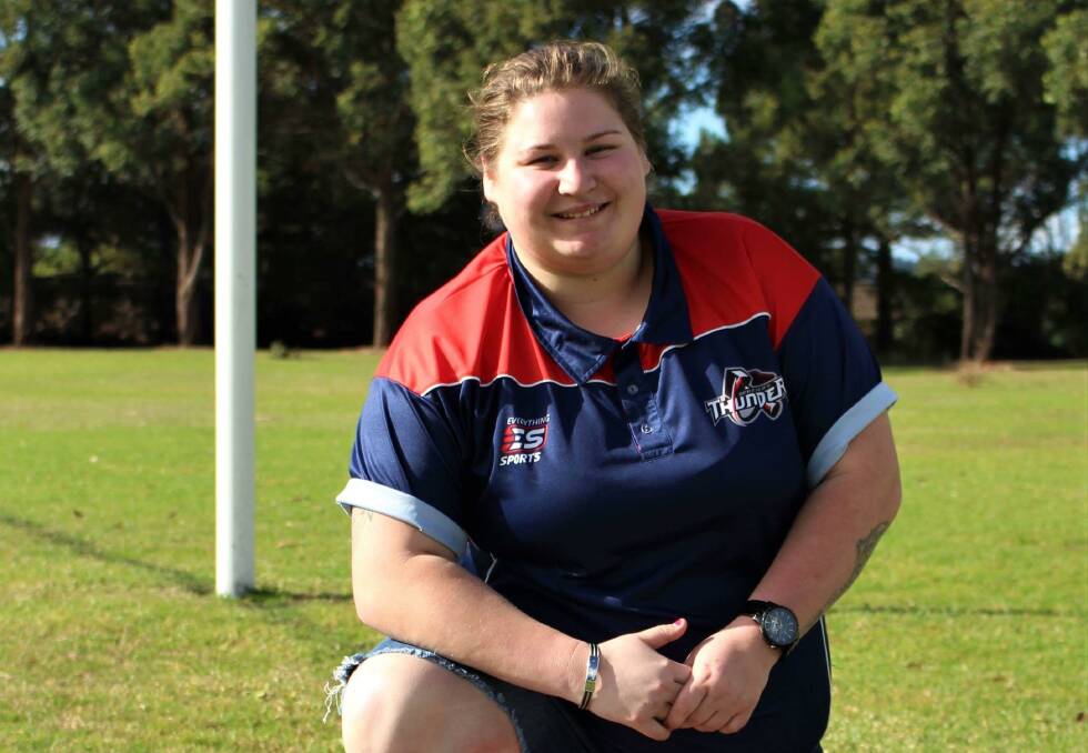 Not even cerebral palsy could stop Lauris from signing up when women’s rugby started up.