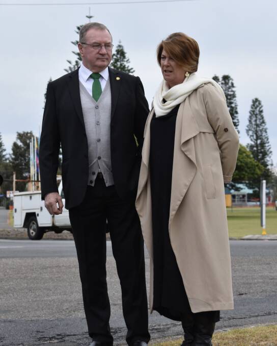 Member for Myall Lakes with Roads Minister Melinda Pavey.