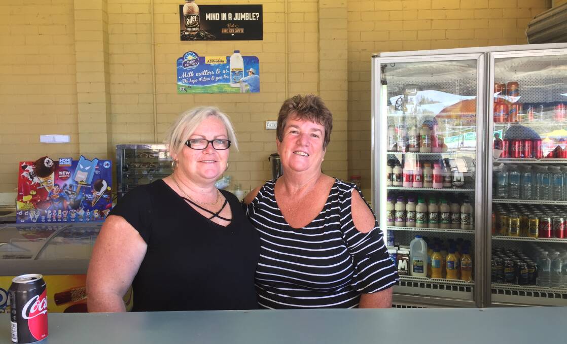 Canteen queens: Sue Maurer and Donna French.