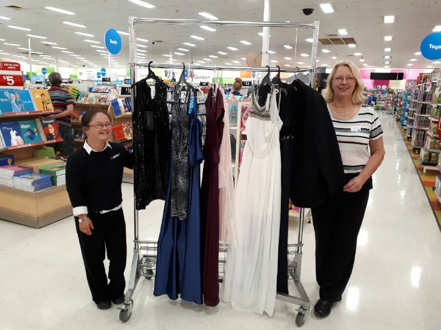 Sui Watts and Valerie Brodin are receiving donations of formal dresses and men's wear at Big W until the end of September.