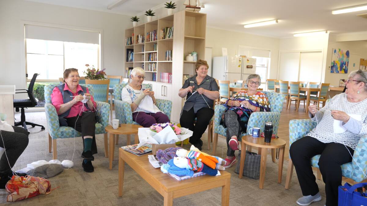 Residents at Ingenia Gardens Taree have put their decades of knitting experience to good use.