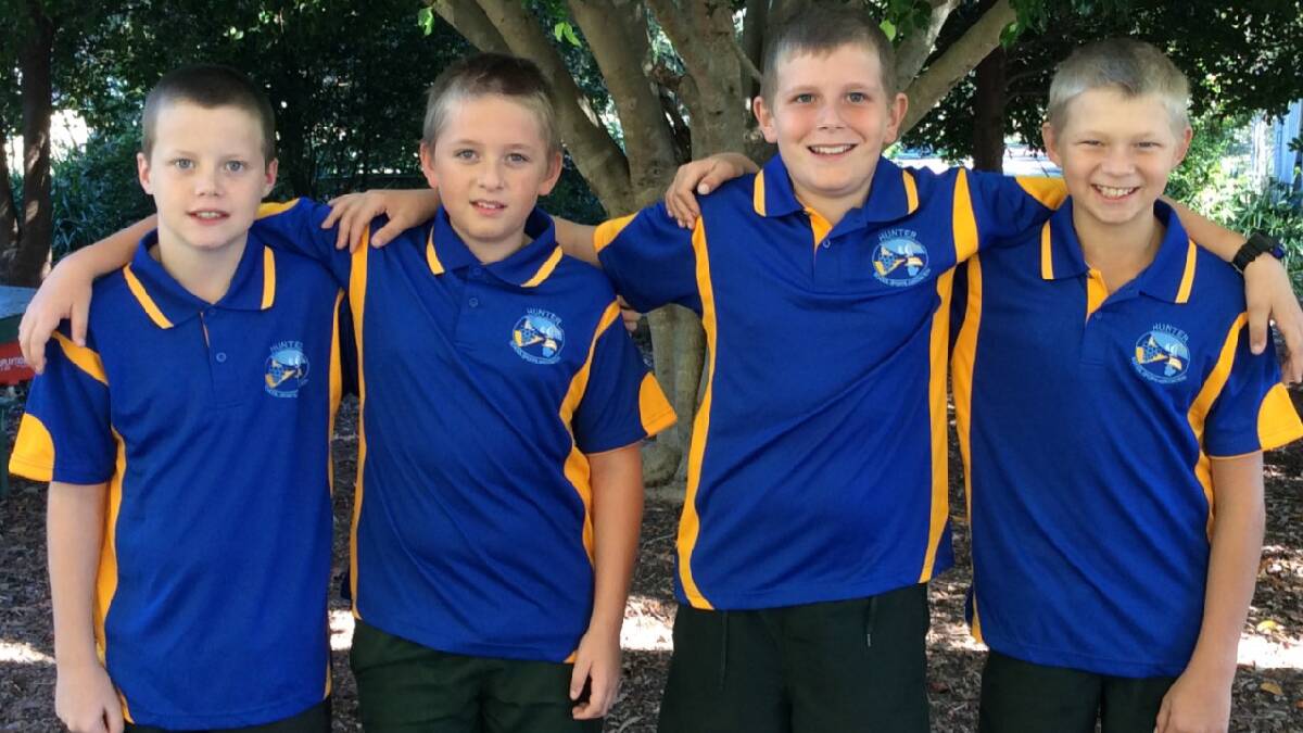 Lachlan Callaghan, Beau Williams, William Moss and Connor Potts.