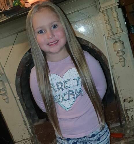 Izzy will donate 40cm of her hair to be made into a wig for another child who has lost their hair.