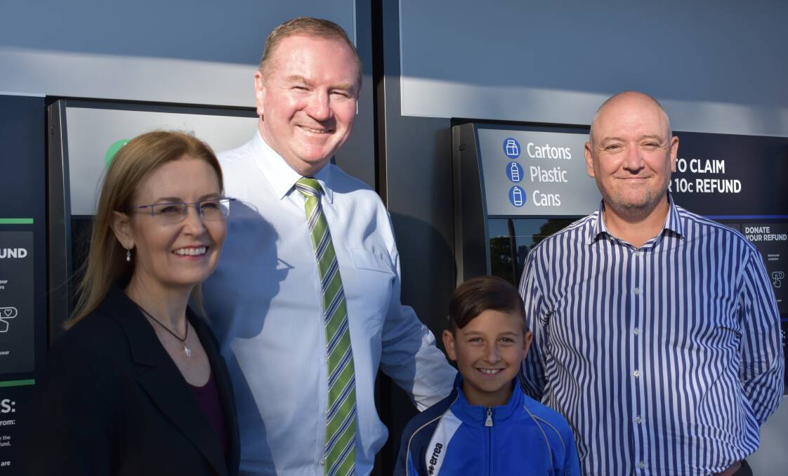 Clay met with Minister for the Environment Gabrielle Upton, Stephen and Club Taree CEO Morgan Stewart .