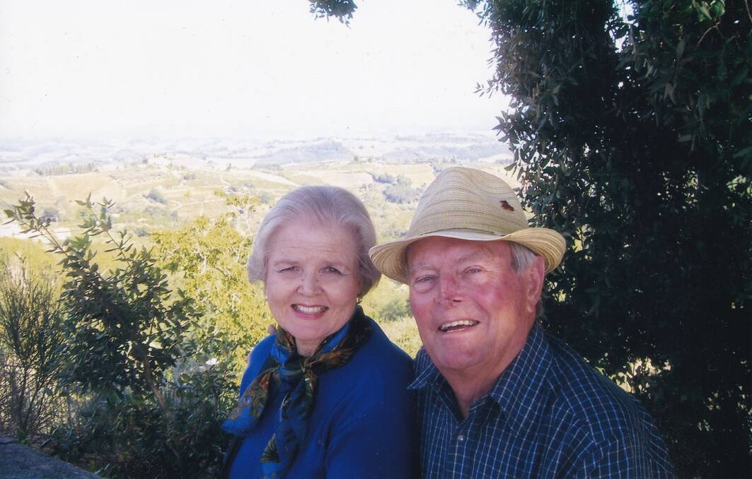Marette and Jim Pearson enjoy a trip to Italy.