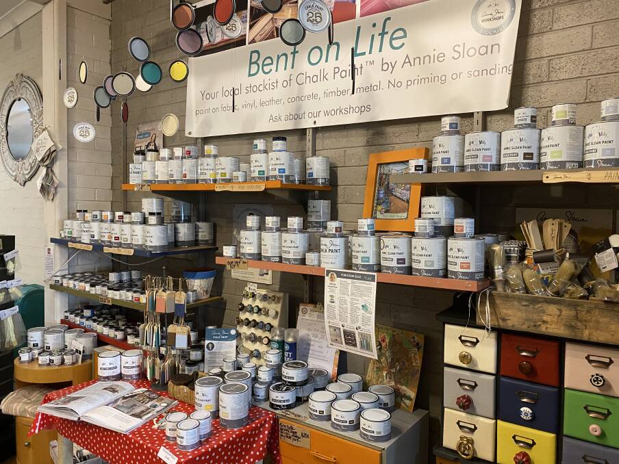 Bent on Life is the only stockist of Annie Sloan chalk paints between Maitland and Mullimbimby. Photo: Julia Driscoll
