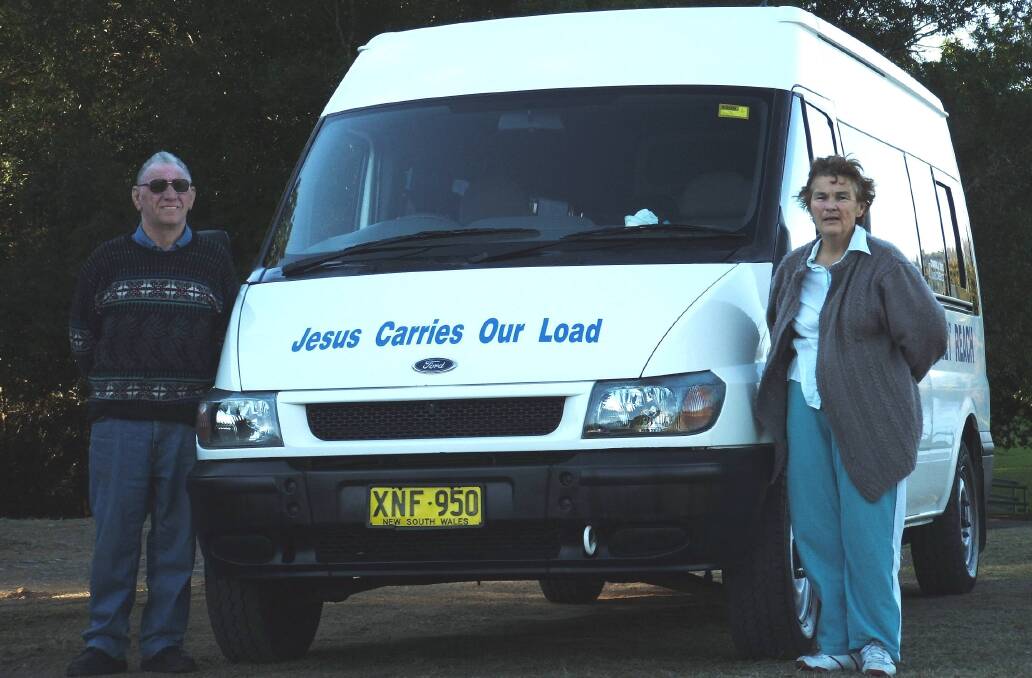 Max and Marion Townsend with the Wingham Street Reach van. Photo supplied