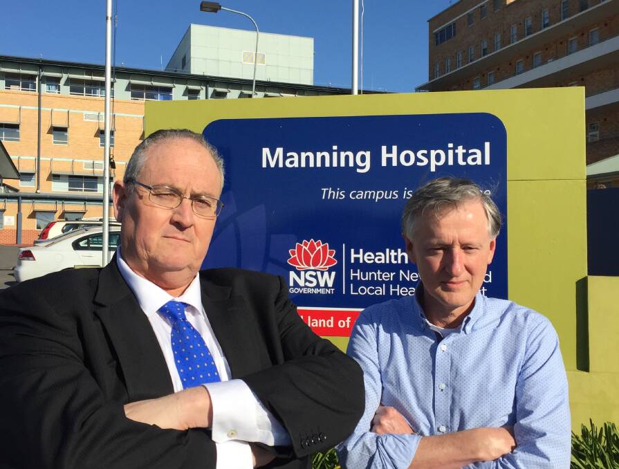 NSW shadow health minister Walt Secord and Dr David Keegan. Photo: supplied