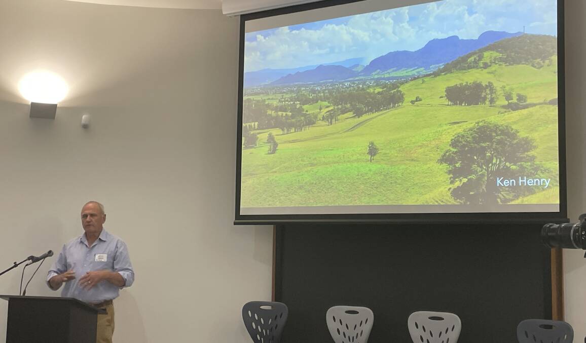 Dr Ken Henry AC at the Accounting for Nature workshop in Taree. Picture by Julia Driscoll