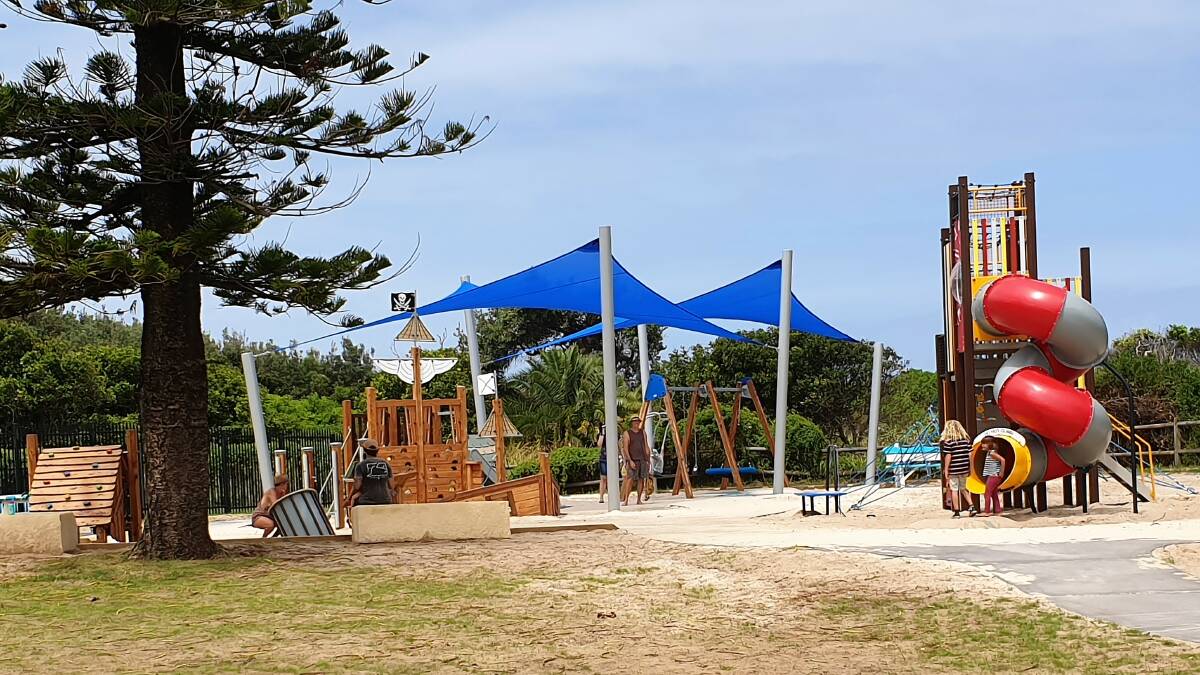 The new playground at the beach reserve has been well utilised over the holidays. Photo supplied