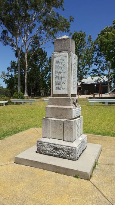 Coopernook War Memorial. Photo supplied
