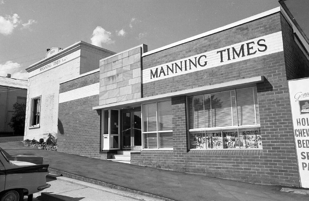 The Albert Street entrance to the Manning River Times building in 1972. File photo