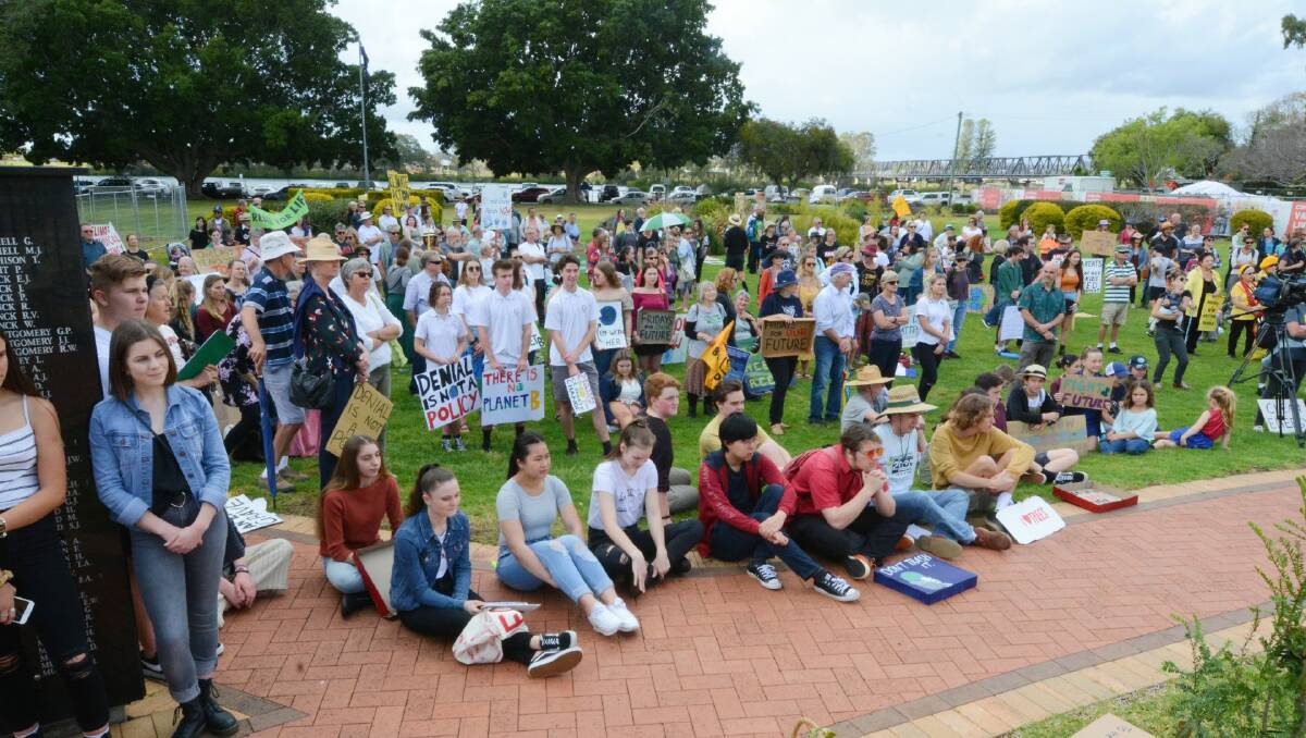 Committed to change: The last School Strike 4 Climate was in September 2019, as COVID prevented any action being taken in 2020. Photo: Scott Calvin