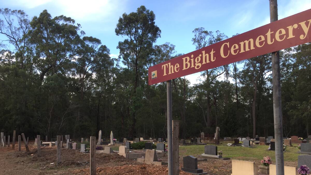 The Bight Cemetery after the removal of trees, and prior the laying down of gravestones. Photo: Julia Driscoll