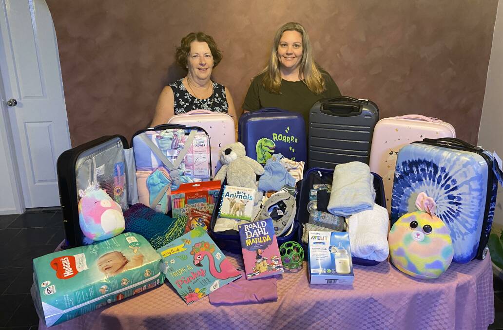 Kerrie Norris and Rochelle Payton are collecting donations for Hope in a Suitcase. Photo supplied