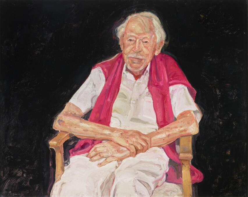 Winning portrait: Portrait of Guy Warren at 100 by Peter Wegner. Photo: supplied