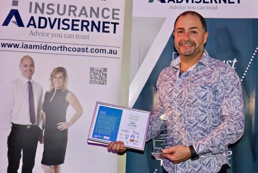 John Mansour of Manning Shows was inducted to the Hall of Fame in the 2019 MidCoast Business Awards