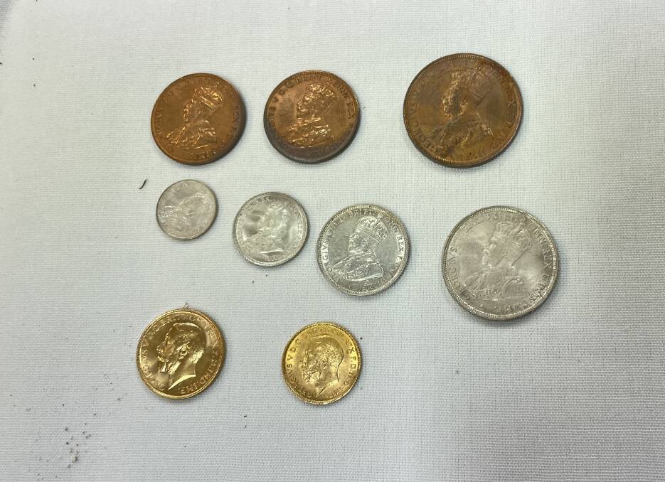 The coins in the time capsule dated from 1915. Picture by Julia Driscoll.