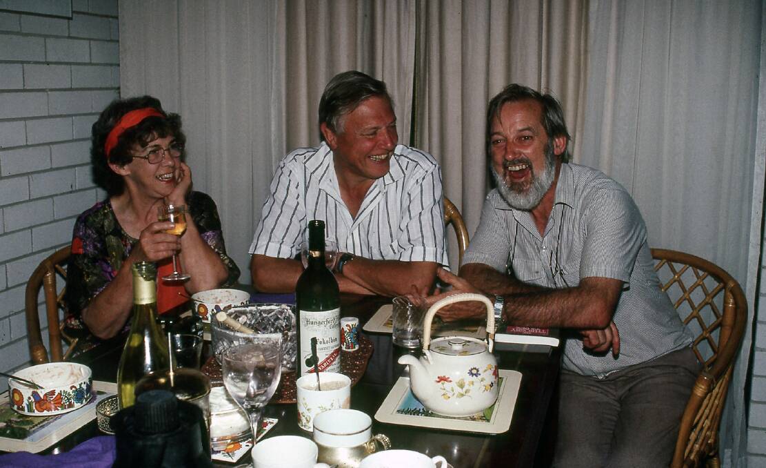 Densey Clyne, Sir David Attenborough, and Jim Frazier. Photo supplied