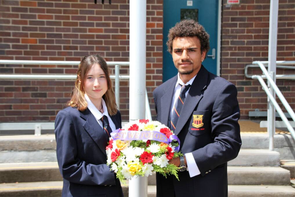 Wingham High School leaders for 2022 Miranda Frendin and Lester Andrews. Photo supplied