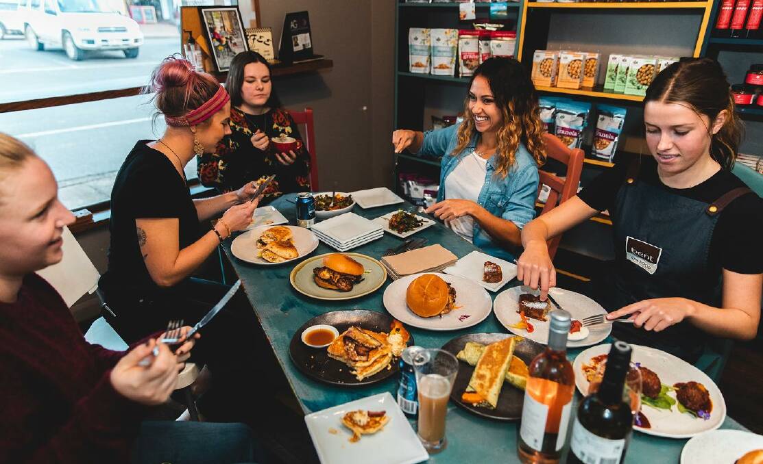 Menu tasting day at Bent on Food: Donna now has to employ five staff to run the cafe plus keep up with COVID-19 health regulations. Photo: supplied