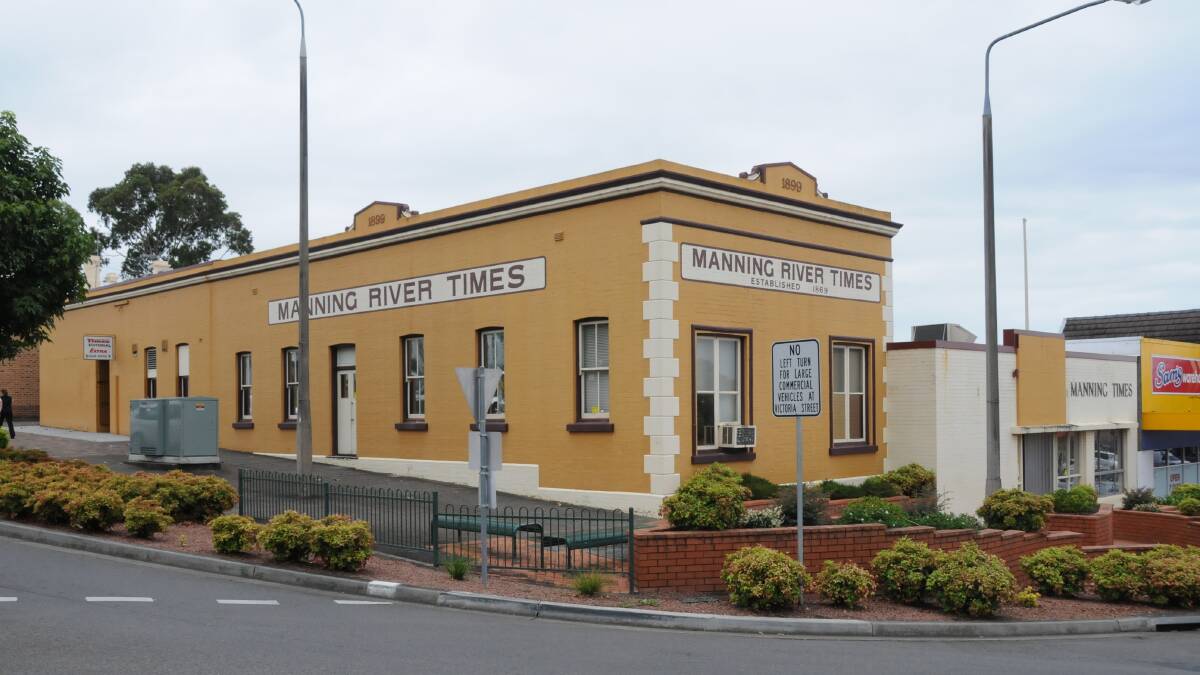 The original Manning River Times building on the corner of Albert and Manning Streets, Taree. File photo