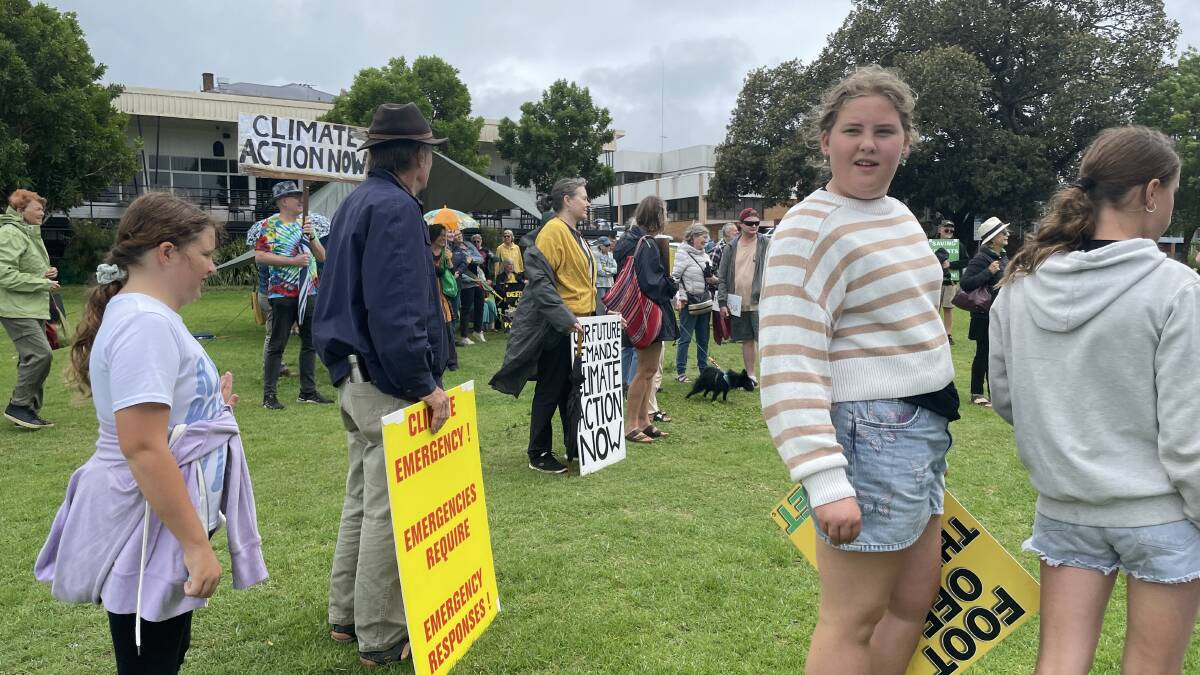 School Strike 4 Climate at the RiverStage in Taree. Picture by Julia Driscoll