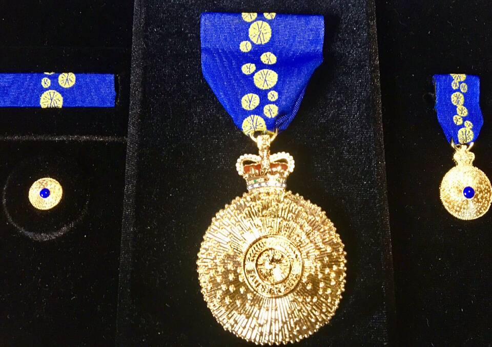 George's Member of the Order of Australia (AM) medal. Photo supplied