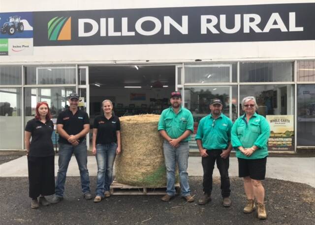 The team from Dillon Rural: Bailee Dillon, owners Andrew and Linda Dillon, Aaron Lee, Scott Harry, and Nicky Abraham.