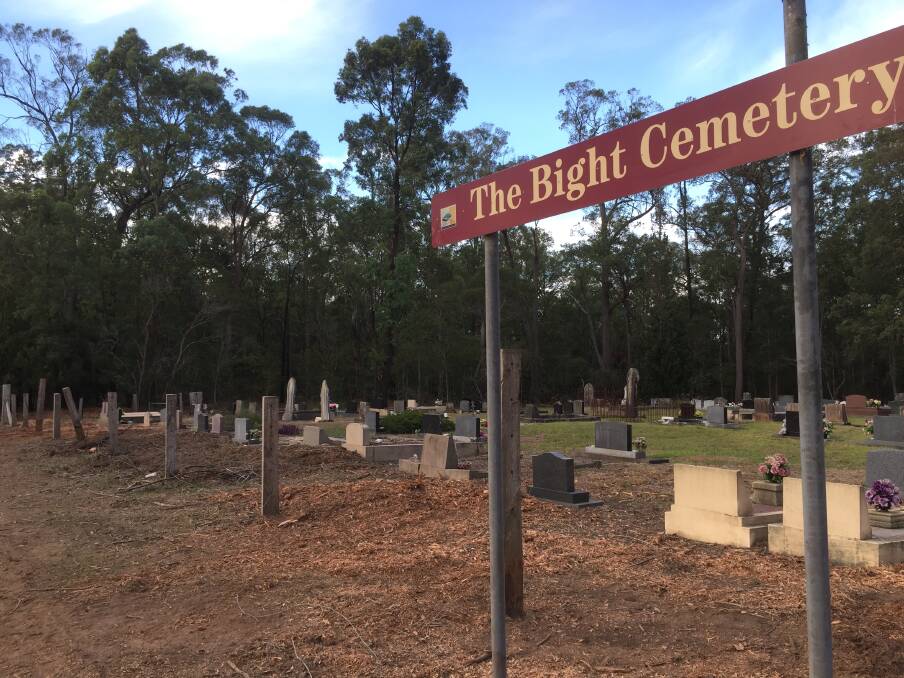 Denuded: The Bight Cemetery is now devoid of trees for public safety reasons. Photo: Julia Driscoll