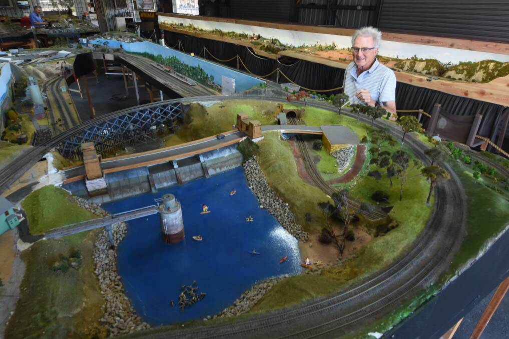 Roy Hancock at the Taree and District Model Railway Club. File photo