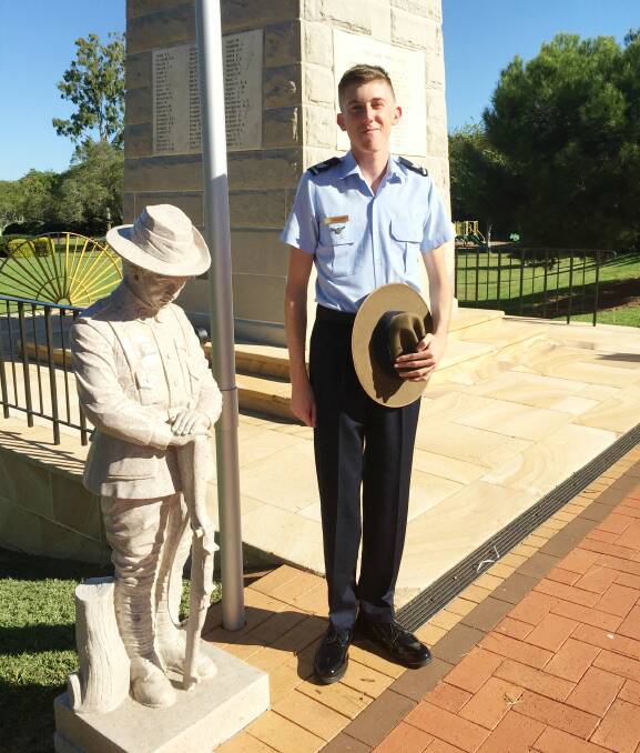 Cadet Sergeant: Galen Wiseman has been a member of the 317 (City of Taree) Air Force Cadets Squadron for nearly four years. Photo: Julia Driscoll