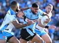 Sharks prop Royce Hunt has been rewarded for his career-best form with a new one-year deal. (Dave Hunt/AAP PHOTOS)