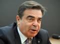 Margaritis Schinas of the European Commission is in Australia after the collapse of free trade talks (Mick Tsikas/AAP PHOTOS)